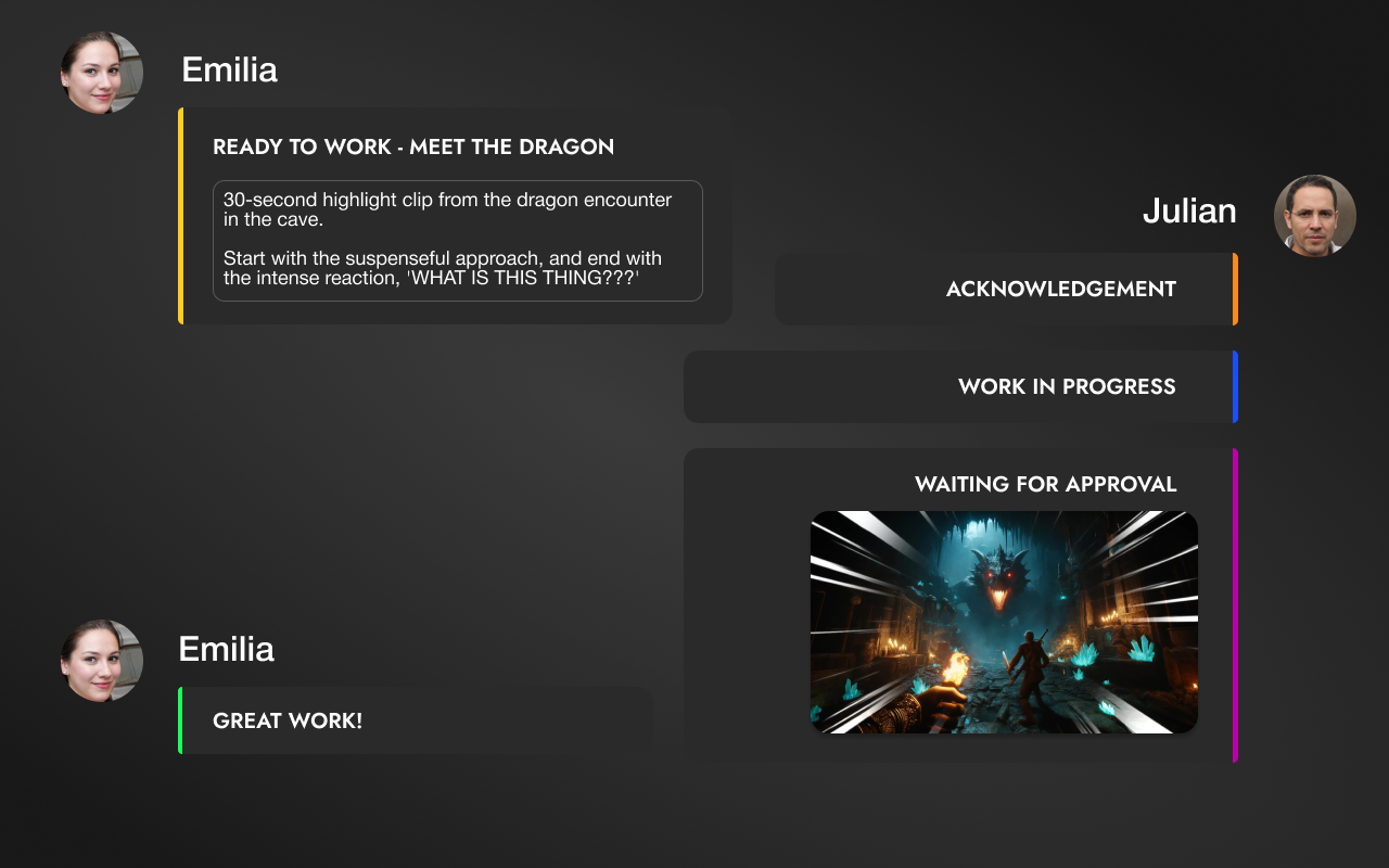 Communication between two person